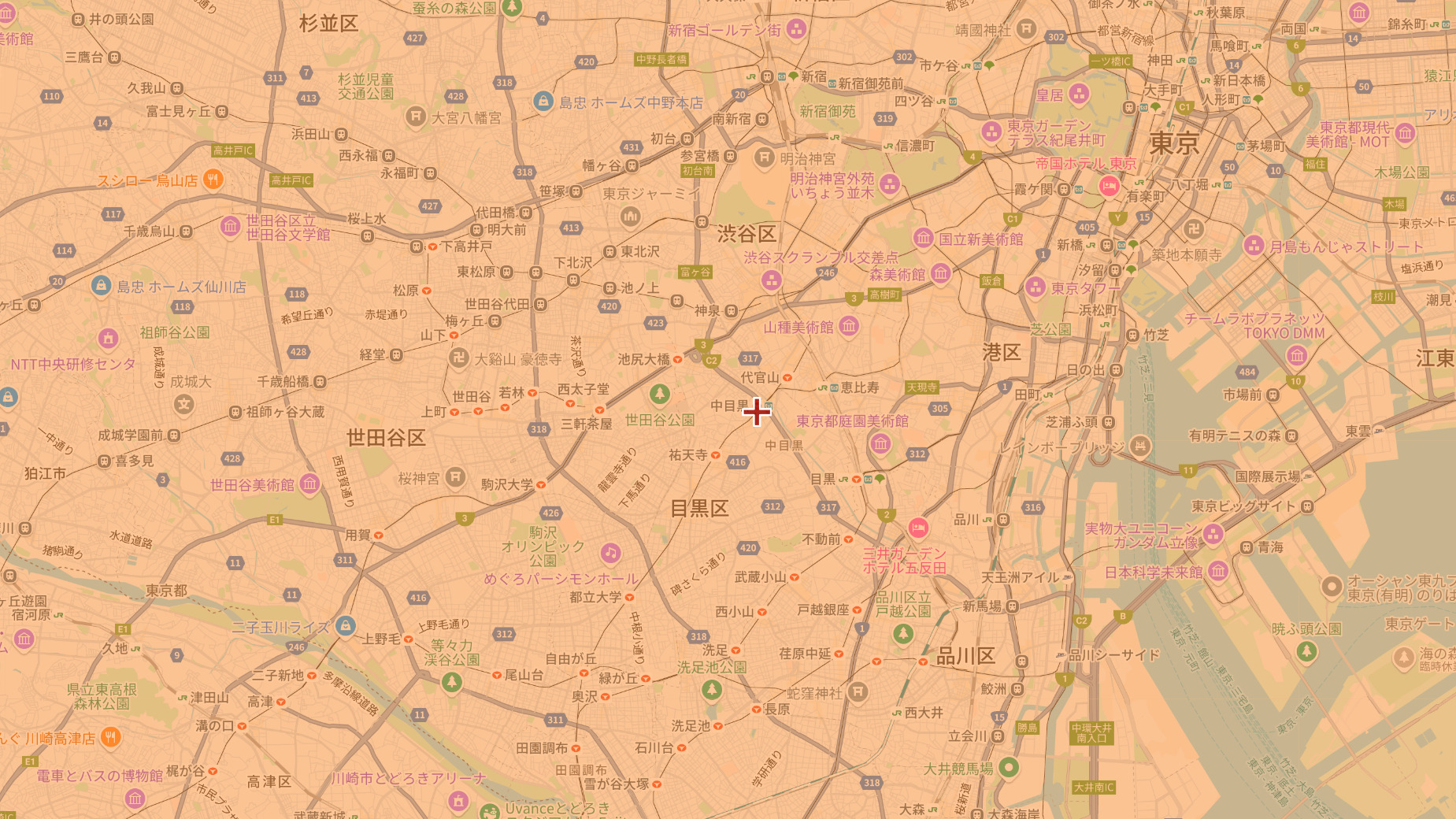 目黒区の電波事情